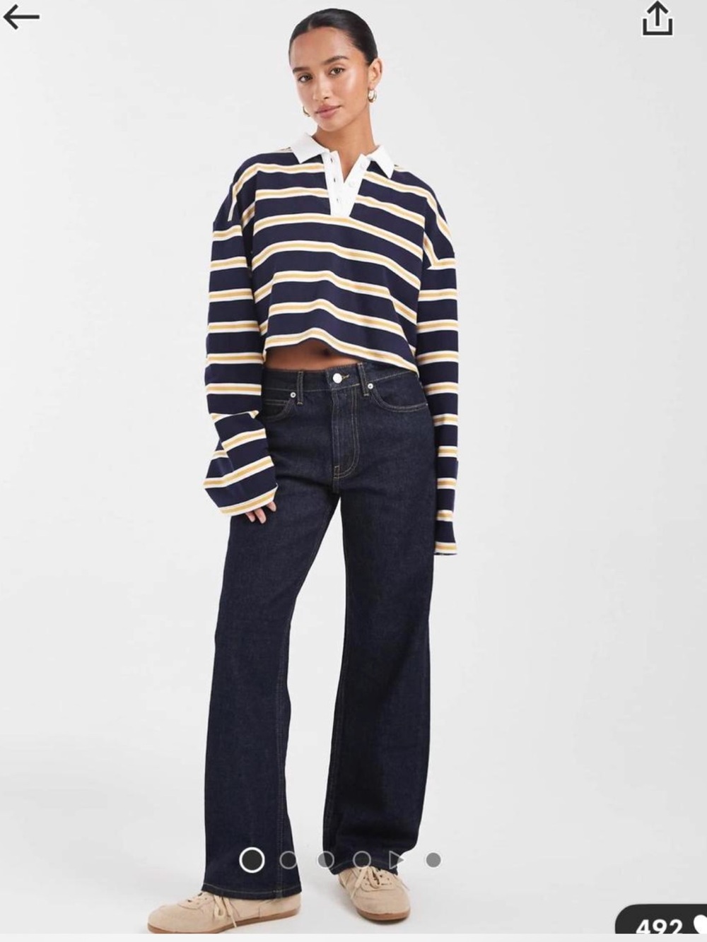 ASOS Dark Indigo Wide-Leg Women’s Jeans